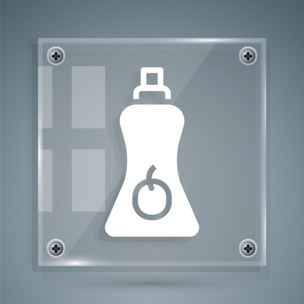 白酱瓶图标隔离在灰色图片下载