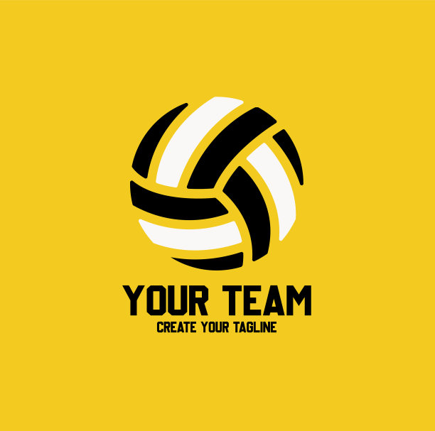 排球标志徽章运动标志队的身份图片下载