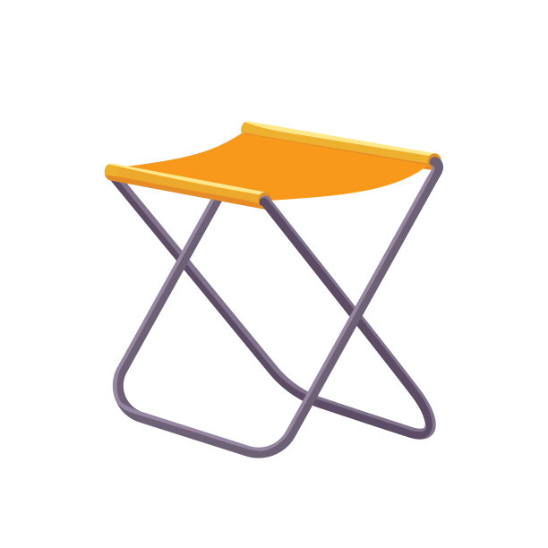 折叠式野营椅卡通图片下载