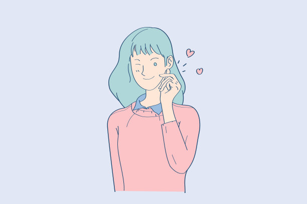 可爱的女孩眨眼和表达迷你图片下载