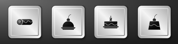 巧克力卷蛋糕，樱桃芝士蛋糕图片下载