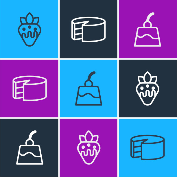 草莓巧克力布丁奶油冻图片下载