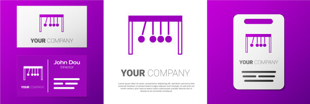 标志式钟摆图标隔离在白色图片下载