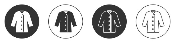 黑色雨衣图标孤立在白色背景图片下载