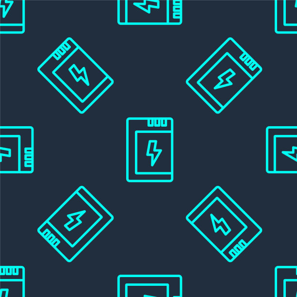 绿色线电池相机图标隔离图片下载