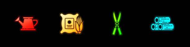 设置浇水罐玉米袋园艺图片下载