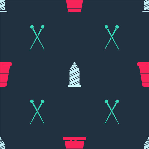 为缝纫、缝纫线和编织设置顶针图片下载