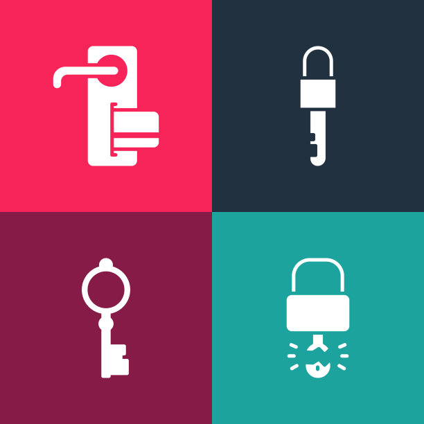 设置波普艺术钥匙破了里面的挂锁旧钥匙图片下载