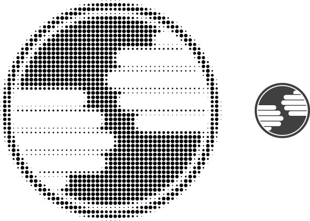 手圈半色调点图标图片下载