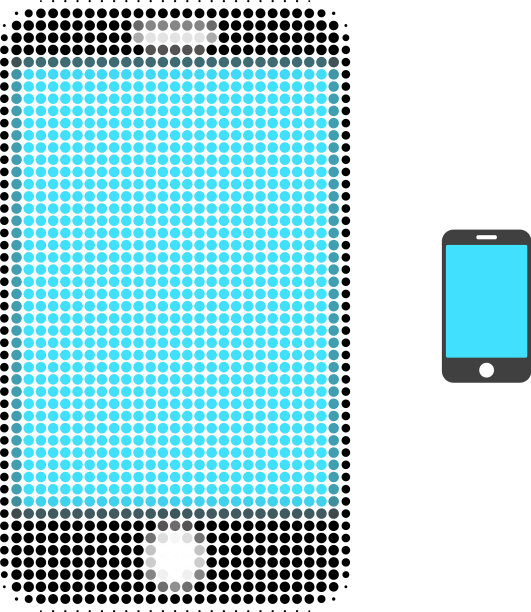 电话屏幕半色调点图标图片下载