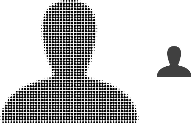 生成人物半色调点图标图片下载