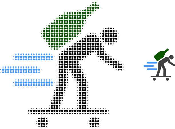 速递葡萄酒速递半色调点图标图片下载