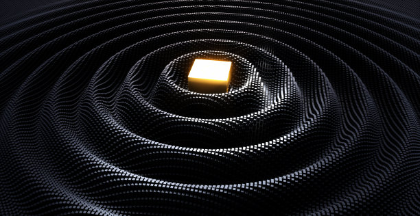 黑色数字光栅波微结构图片下载