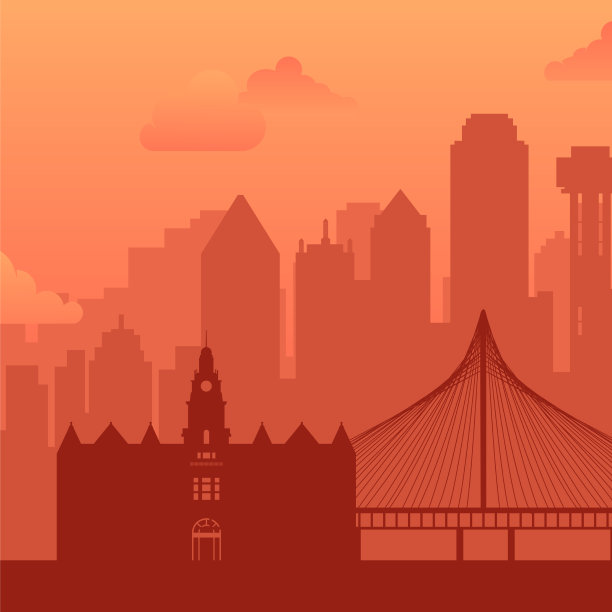 美国著名城市达拉斯景观背景图片下载