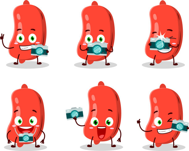 摄影师专业用香肠表情符号图片下载