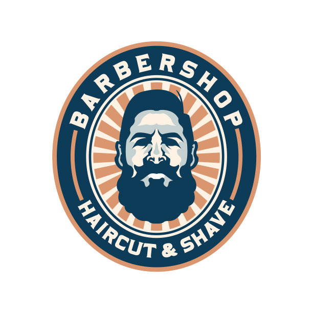 理发店的标志模板图片下载