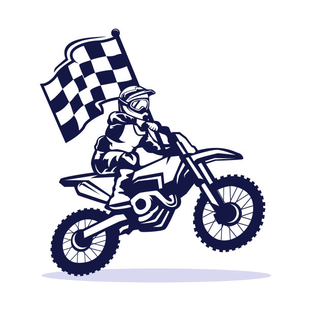 摩托车越野赛的标志图片下载