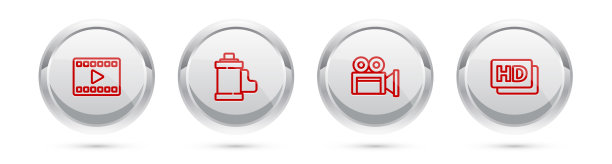 集线播放摄像机胶片卷墨盒图片下载