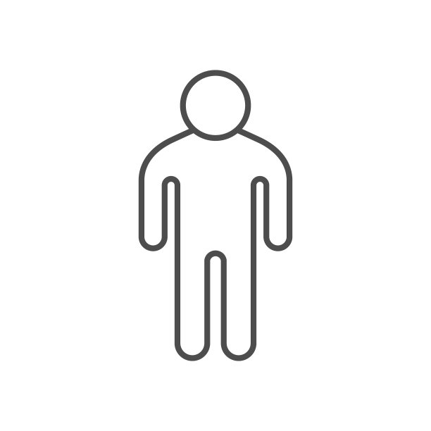 人物或男人轮廓图标图片下载