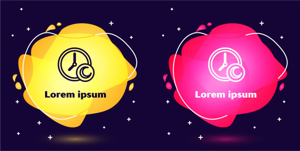 设置行时间睡眠图标隔离蓝色图片下载