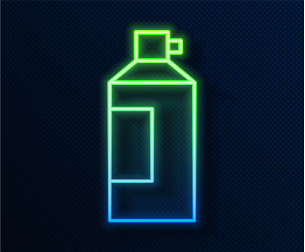 喷雾剂罐中鲜奶油的荧光线图片下载