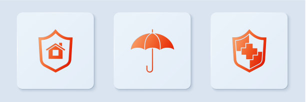 设有伞房，有盾牌，有人寿保险图片下载