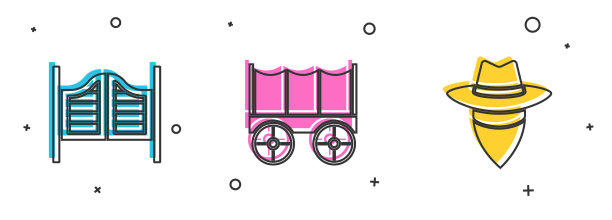 集沙龙门野西篷车和图片下载