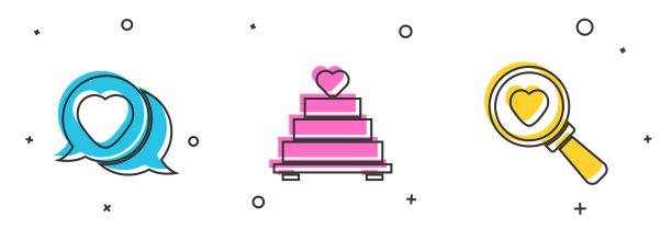 心在言泡着婚礼蛋糕图片下载