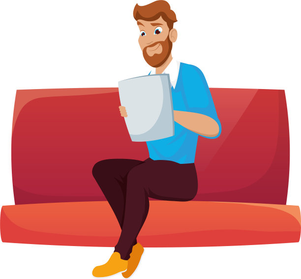 人阅读报纸图片下载