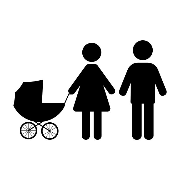 一男一女，骑着马车图片下载