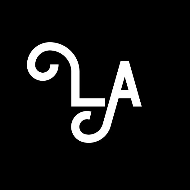 LA字母标志设计首字母LA标志图片下载