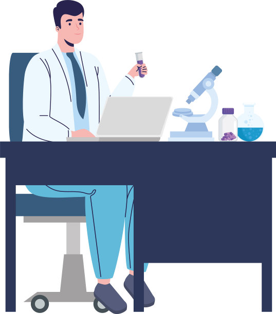 带着笔记本电脑的实验室人员图片下载