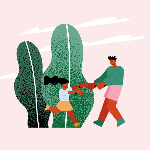 爸爸和女儿在玩耍图片下载