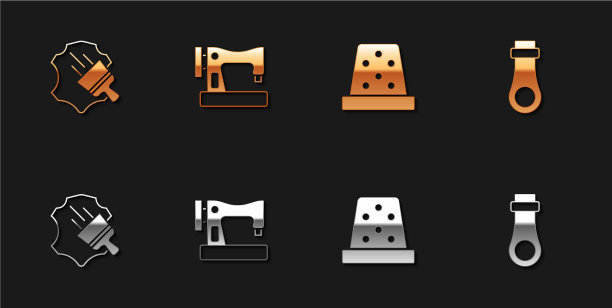 缝制皮革缝纫机顶针图片下载