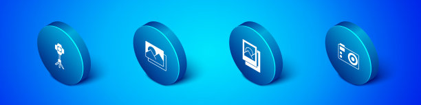 设置等距软箱灯相框相机图片下载