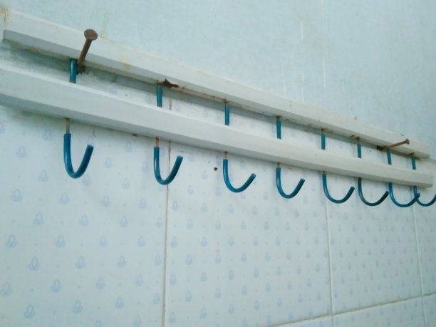 有蓝钩的衣架图片下载