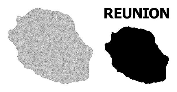多边形2d网格的高细节图图片下载
