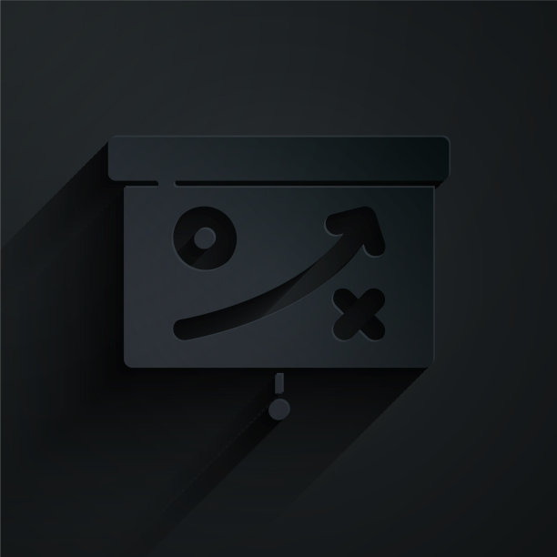 剪纸规划策略概念图标孤立图片下载