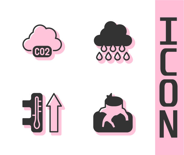 设定森林砍伐的二氧化碳排放量在云全球图片下载