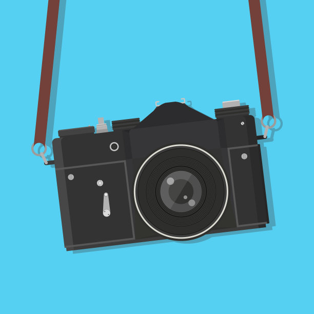 复古相机挂着老式相机图片下载