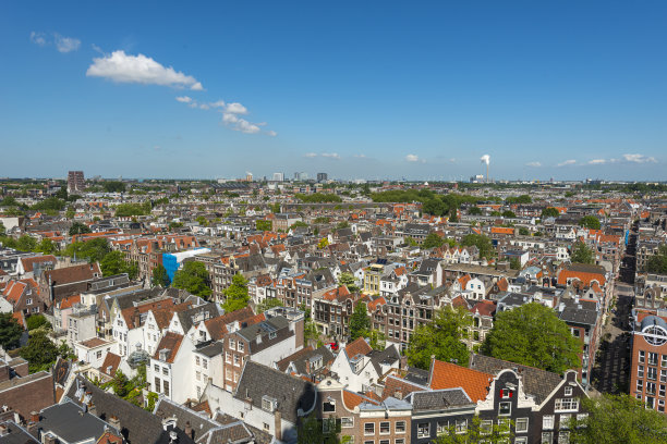 荷兰，荷兰，威斯特克，阿姆斯特丹的城市景观。图片下载