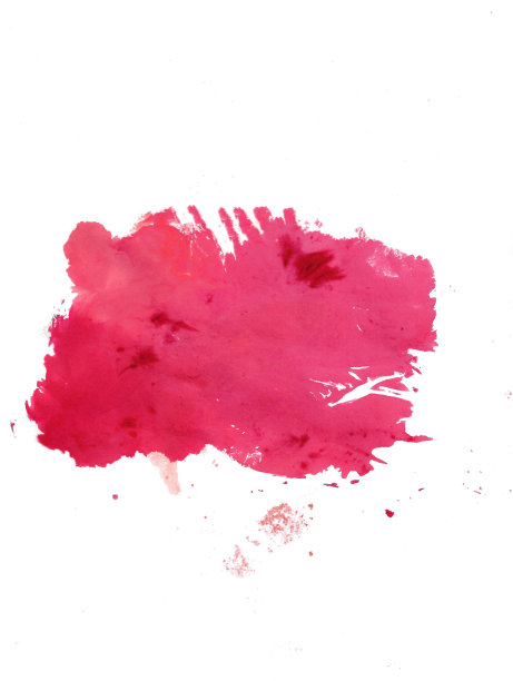 抽象的红色毛笔画在白纸的背景。图片下载