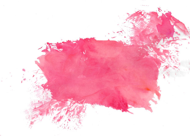 抽象的红色毛笔画在白纸的背景。图片下载