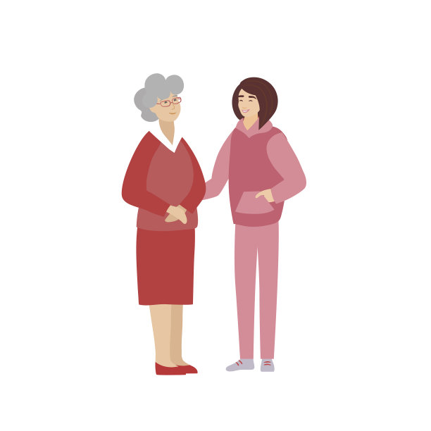 老年人支持、帮助和照顾老年人图片下载