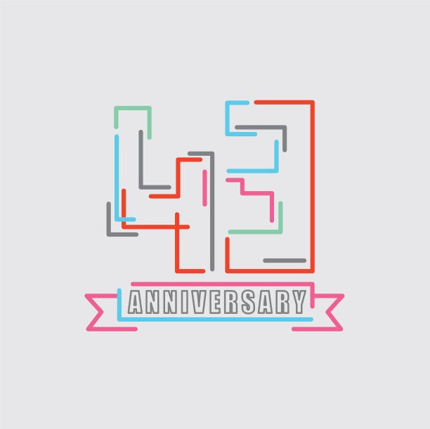 标志诞生43周年庆典图片下载