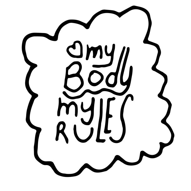 我的身体我的规则-手绘涂鸦字母图片下载