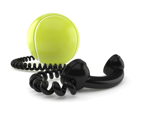 网球和电话图片下载