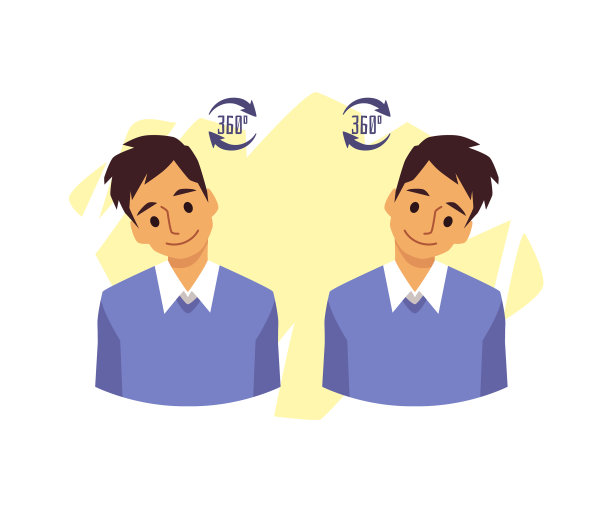 做颈部运动的男子将头部平放图片下载