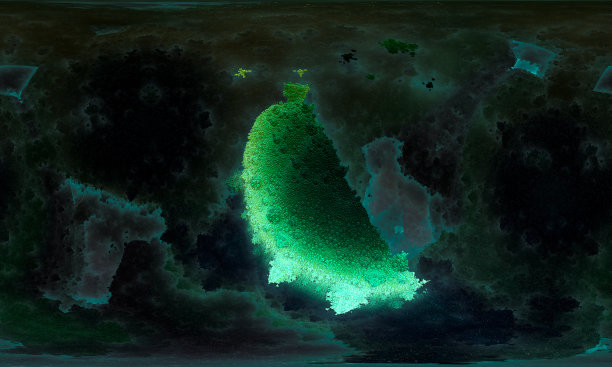 分形宇宙星系大气云，平行世界，物质吸收，宇宙混沌星云的恒星抽象宇宙背景，分形龙卷风。三维渲染图片下载