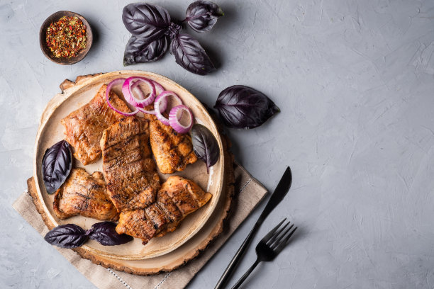 鲶鱼烤肉串。图片下载